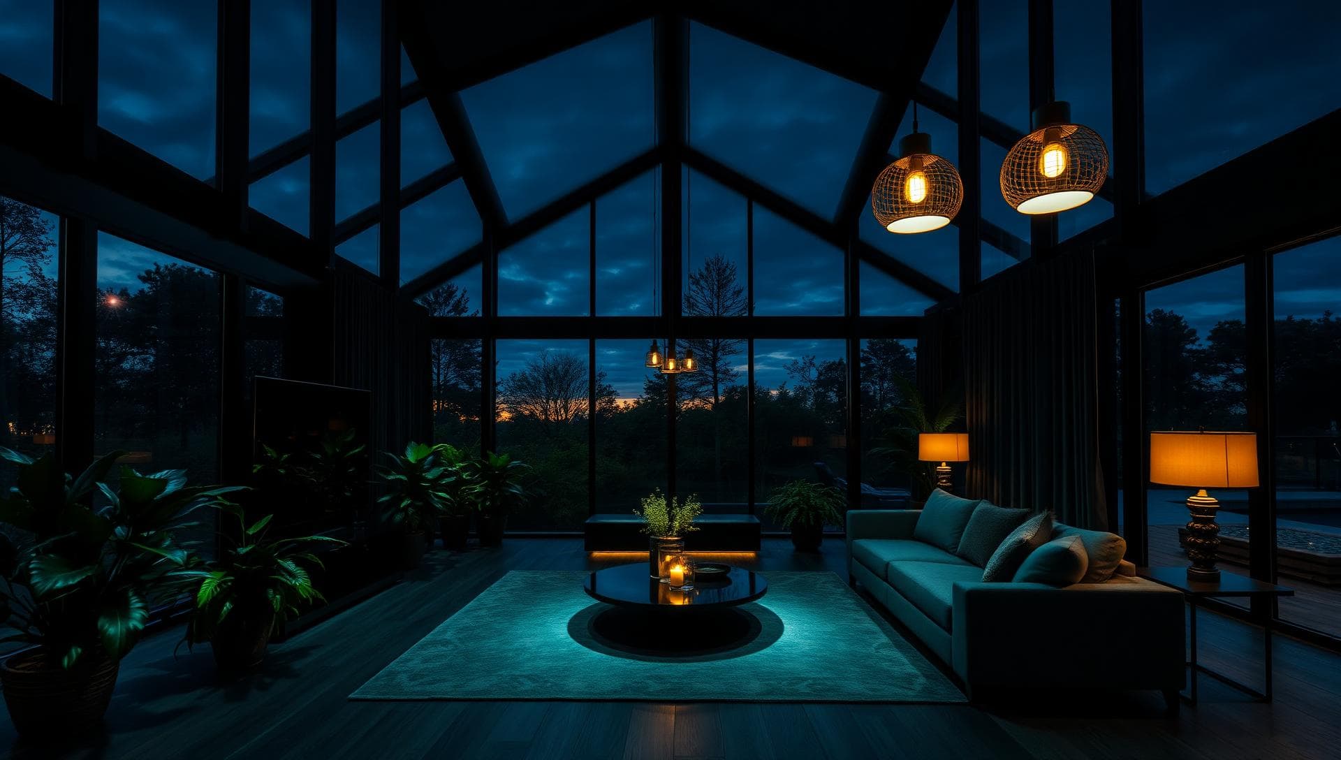 Luxury home interior after professional cleaning